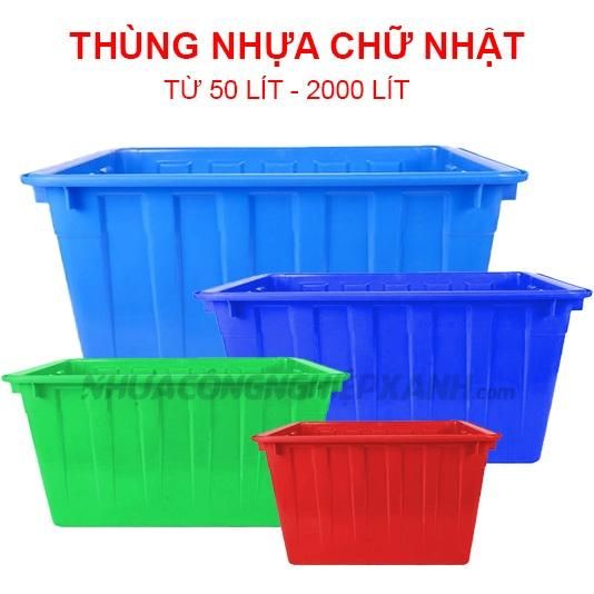 Thùng nhựa chữ nhật Thùng nhựa chữ nhật