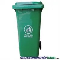 Thùng rác nhựa 120 lít thùng rác công nghiệp