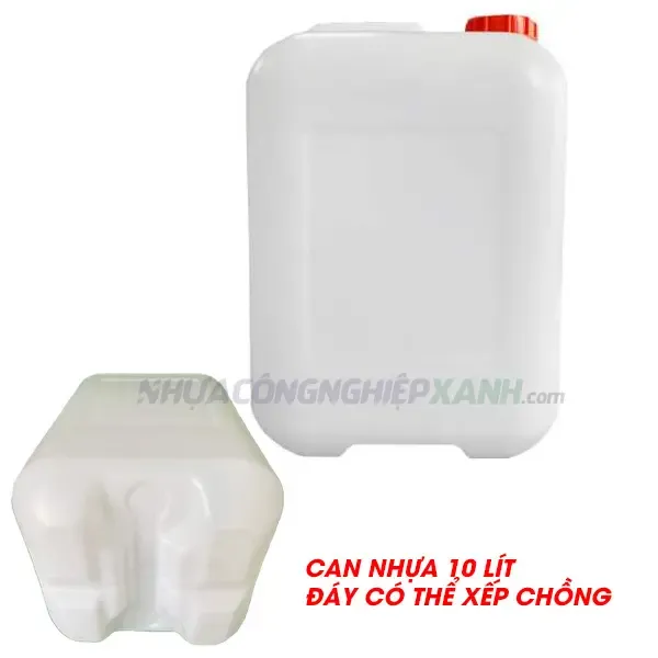 Can nhựa 10 lít đựng xăng dầu, đựng hóa chất