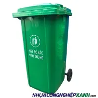 Thùng rác nhựa 240 lít thùng rác công nghiệp