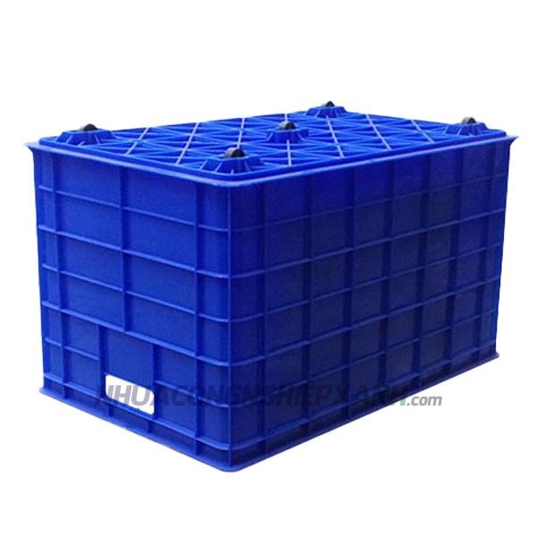 Thùng nhựa đặc có 5 bánh xe (sóng nhựa có bánh xe)