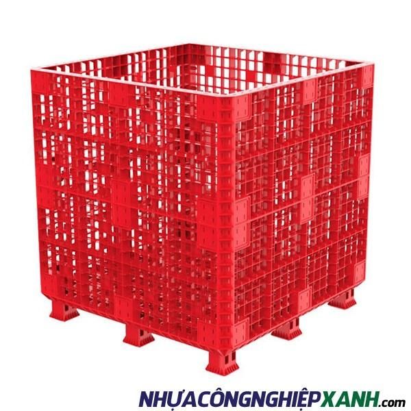 Pallet Box 1200x1200x125 đỏ