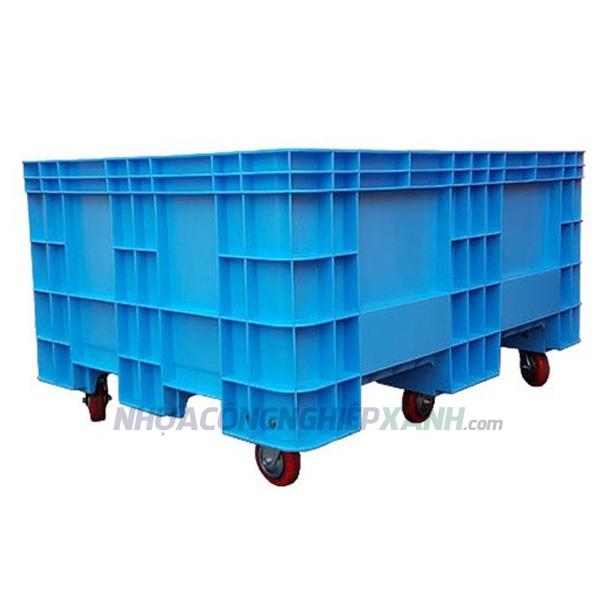 Thùng nhựa 1000 lít có bánh xe NJB 1000/1000C
