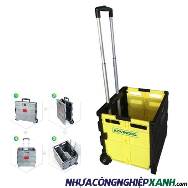 Xe kéo hàng đi siêu thị đi chợ gấp gọn ADVINDEQ HT-SP02