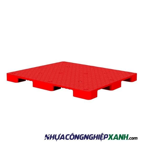 Pallet nhựa liền khối 1 mặt 1200x1000x78mm