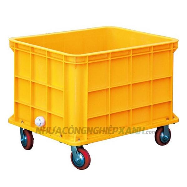 Thùng nhựa 400 lít có bánh xe NJB 400A/400AC