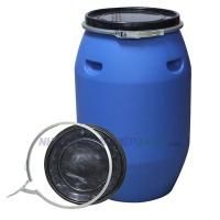 Thùng phi nhựa 120 lít nắp mở đai sắt